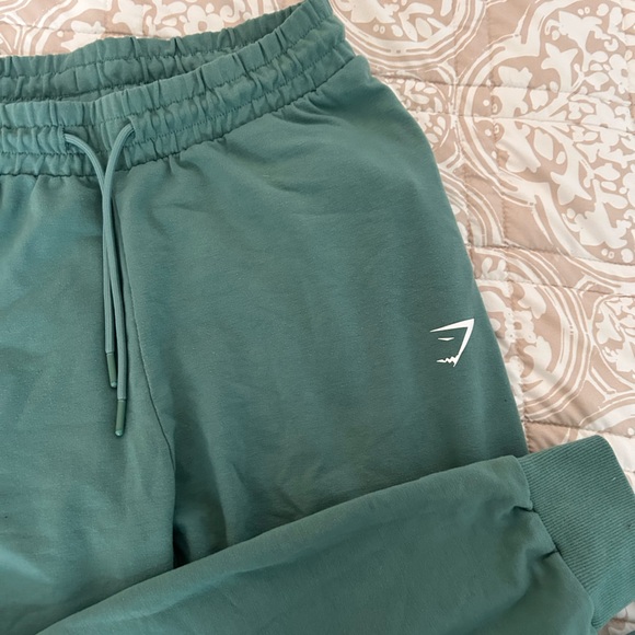 Gymshark Green Sweatpants Cozy Cotton Blend - Picture 2 of 3
